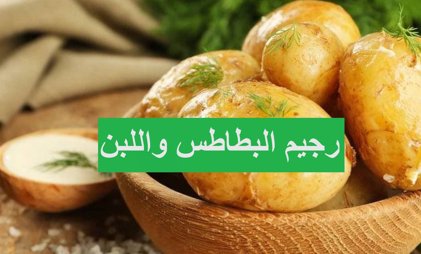 رجيم البطاطا واللبن - سر رجيم البطاطس واللبن الزبادي لخسارة كيلوغرامين في 3 ايام